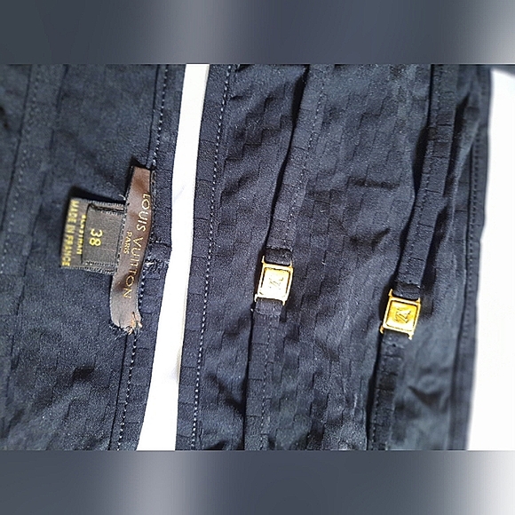 LOUIS VUITTON Vintage Y2K Black Bikini Sz Small - Picture 7 of 11